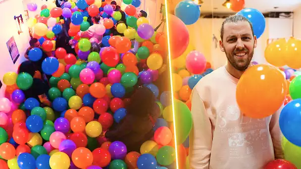 Une journée dans une maison remplie de ballons