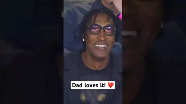 Scottie Pippen Jr. throws it DOWN with his dad in the crowd! 👏 | #Shorts