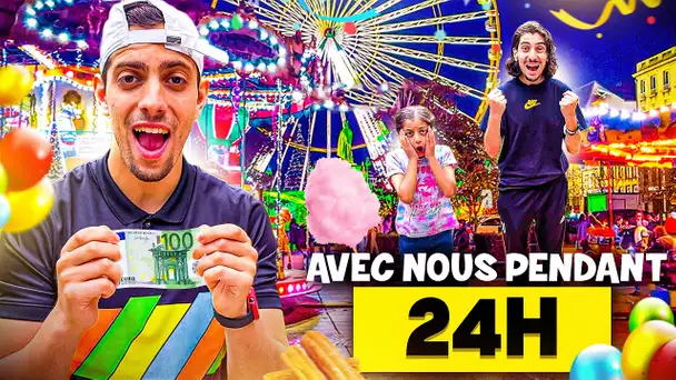 24H DANS NOTRE VRAI VIE !  ( SANS Youtube 🚨)