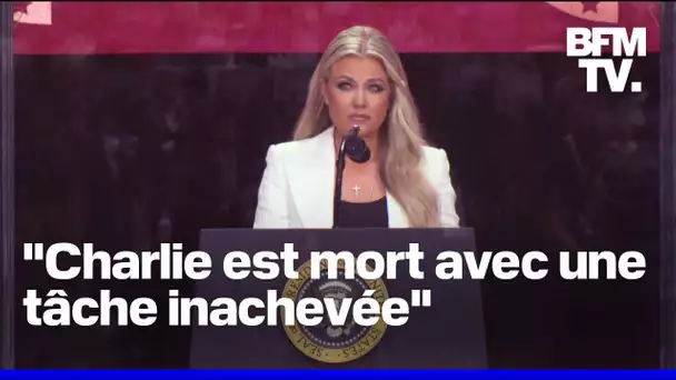 Hommage national à Charlie Kirk: le discours en intégralité d'Erika Kirk, sa veuve