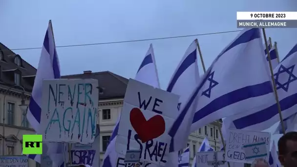 Allemagne : des centaines de personnes se rassemblent à Munich en solidarité avec Israël