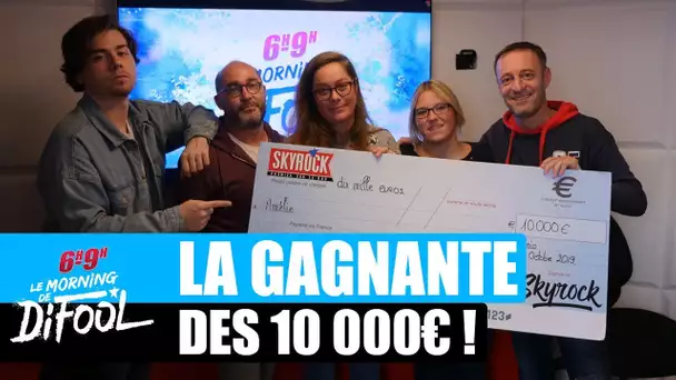 Amélie repart avec son chèque de 10 000€ ! #MorningDeDifool