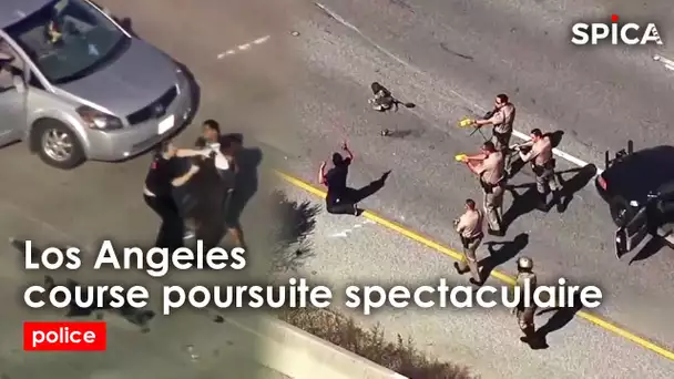 Course poursuite spectaculaire en plein Los Angeles