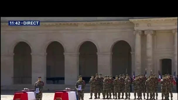 EN DIRECT. Suivez l&#039;hommage national aux deux soldats tués au Burkina Faso