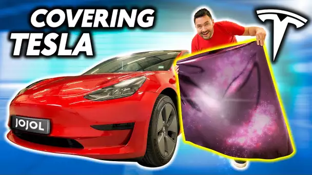 Je Custom ma Tesla moi même ! (Tuto Covering Voiture)