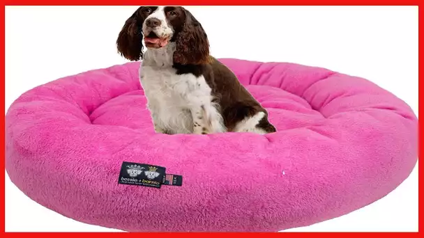 Bessie and Barnie Ultra Plush Deluxe Comfort Pet Dog & Cat Snuggle Bed (Multiple Sizes)