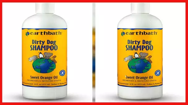 earthbath Dirty Dog Shampoo - Deodorizes, Degreases & Removes Stains, Made in USA