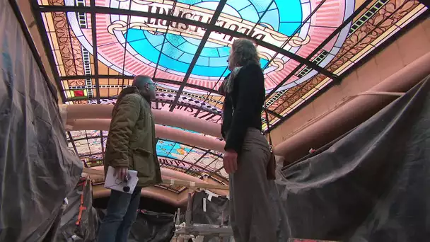 Restauration de la verrière du temple Protestant à Saintes