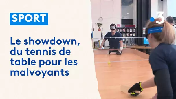 Le showdown, du tennis de table pour les malvoyants