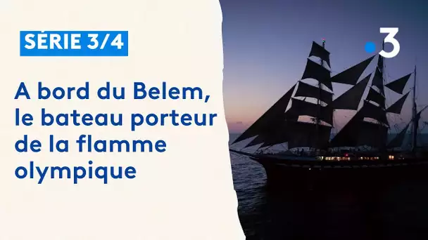 À bord du Belem, le bateau qui amènera la flamme olympique à Marseille le 8 mai (3/4)