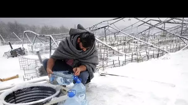 Bosnie : les migrants affrontent des températures extrêmes
