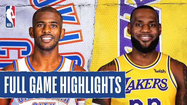 THUNDER at LAKERS | FULL GAME HIGHLIGHTS | August 5, 2020