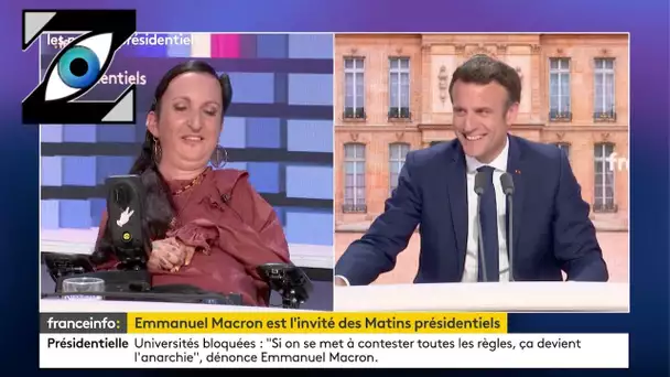 [Zap Télé_Part2] L. Carrasco fait rire E. Macron en évoquant le jet privé de J. Castex ! (18/04/22)