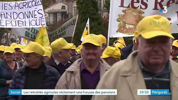 Les retraités agricoles dans la rue pour de meilleures pensions