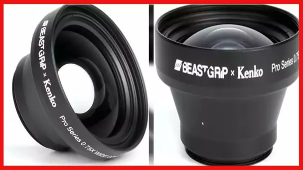 Beastgrip x Kenko Pro Series 0.75X Wide Angle Lens for iPhone, Pixel, Samsung Galaxy, OnePlus and