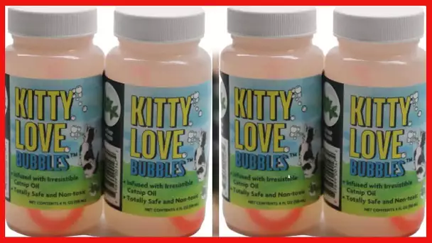 Kitty Love - 4 oz | Catnip Bubbles for Cats (2 Pack)