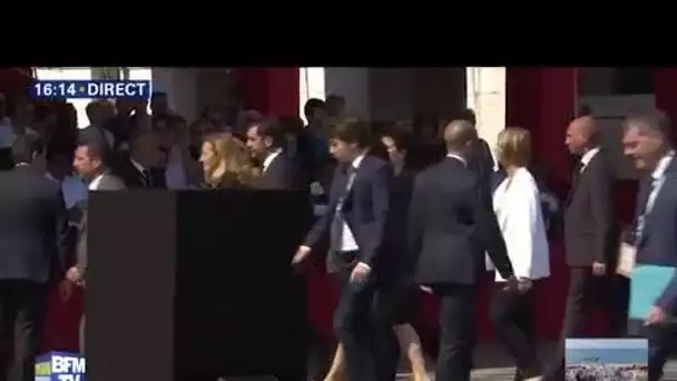 Commémorations à Nice: arrivée de François Hollande et Nicolas Sarkozy pour la cérémonie d&#039;hommage