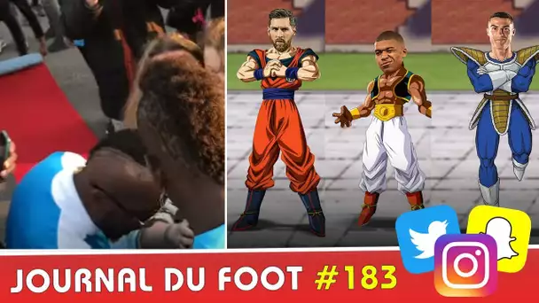 Tapis rouge pour BALOTELLI, MESSI CR7 MBAPPÉ NEYMAR en mode Dragon Ball Z