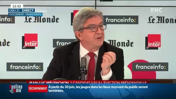 Jean-Luc Mélenchon imagine "un grave incident" dans la "dernière semaine de la présidentielle"