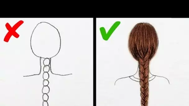 29 ASTUCES DE DESSIN SUPER PRATIQUES POUR LES DÉBUTANTS