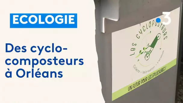 Avec les cyclocomposteurs, collecter les déchets alimentaires à vélo à Orléans