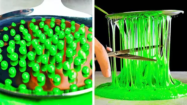 25 TRUCS FACILES AVEC DU SLIME POUR LA DÉTENTE ET LA SATISFACTION DES SENS