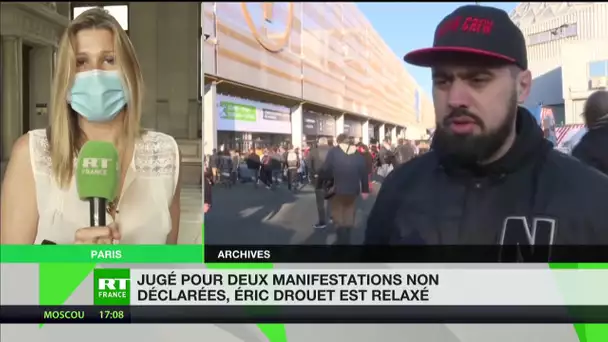 Eric Drouet relaxé en appel pour manifestations non déclarées
