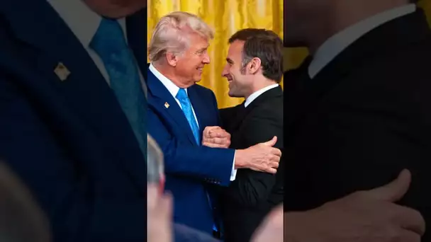 Macron and Trump: A Display of Friendship and Diplomacy  #Macron #Trump #Diplomacy