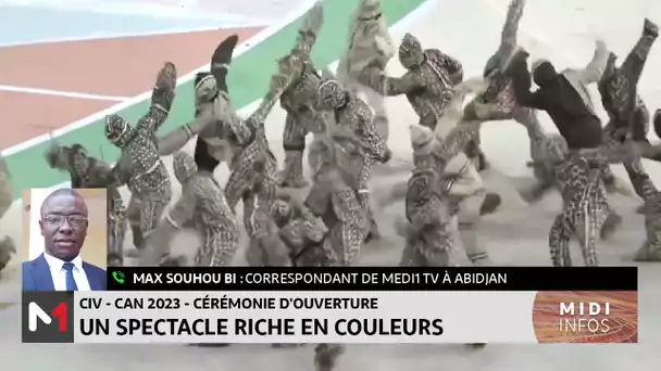 Cérémonie d´ouverture de la #CAN : Un spectacle riche en couleurs