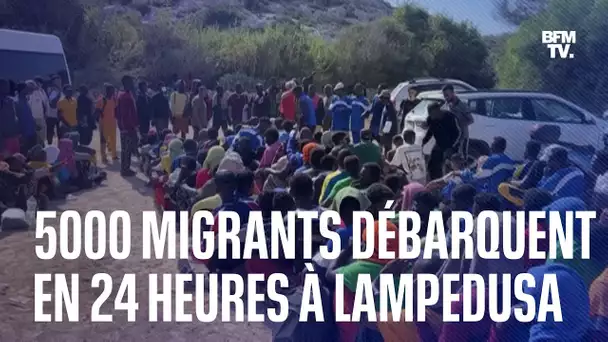 5000 migrants débarquent en 24 heures à Lampedusa
