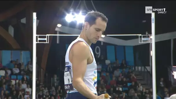 Liévin 2018 : Finale Saut à la Perche M (Renaud Lavillenie avec 5,83 m)