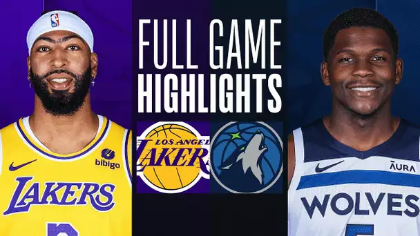 LAKERS at TIMBERWOLVES | FULL GAME HIGHLIGHTS | December 30, 2023