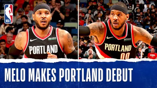 Melo Makes Portland Debut!