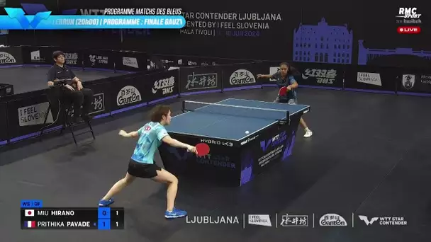 WTT Star Contender Ljubljana (1/4 de finale) - Prithika Pavade vs Miu Hirano