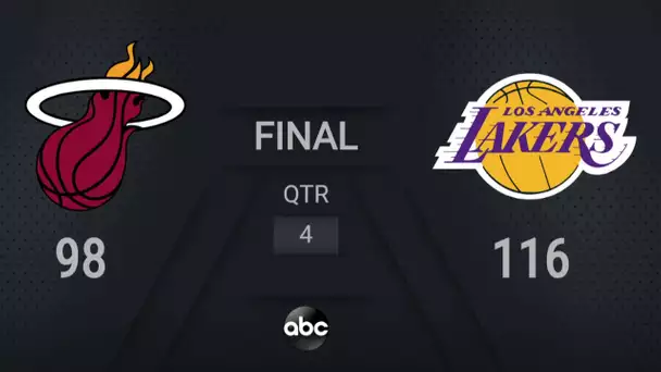 Heat @ Lakers | NBA on ABC Live Scoreboard | #NBAFinals Presented by YouTube TV Game 1