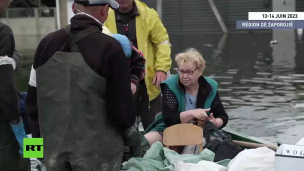 Inondations à Khakovka : opérations des services des situations d’urgence