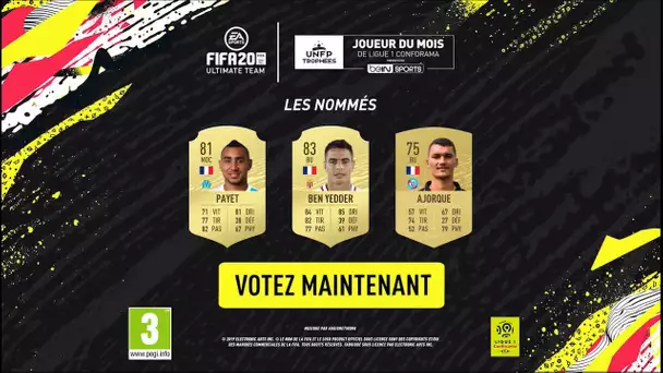 Joueur du mois de Décembre de Ligue 1 Conforama - Trophées UNFP #POTM #FUT20