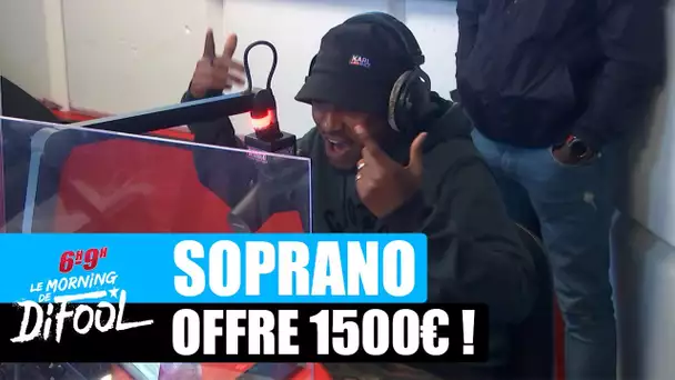 Soprano offre 1500€ à un auditeur ! #MorningDeDifool