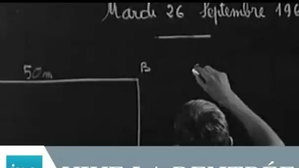La rentrée des classes à Coulon en 1967 - Archive vidéo INA