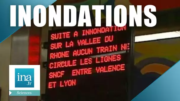 Les transports bloqués dans le sud est par les inondations | Archive INA