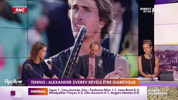 Alexander Zverev a publiquement annoncé être diabétique