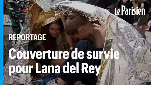 «La couverture de survie, ça sauve!» : les fans bravent la chaleur pour le concert de Lana del Rey