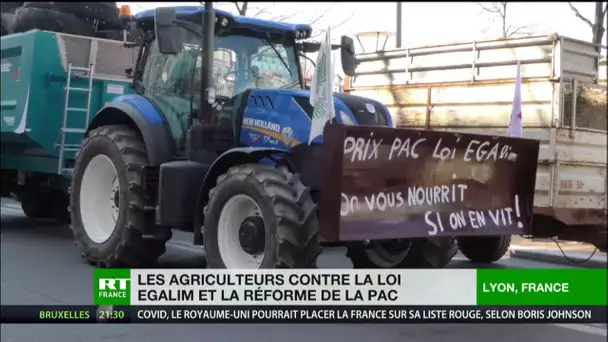«Nos revenus sont insuffisants» : action coup de poing des agriculteurs à Lyon