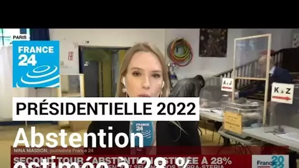Présidentielle 2022 : abstention estimée à 28 % au 2nd tour • FRANCE 24