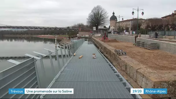 L'estacade de Trévoux dans l'Ain va surplomber la Saône