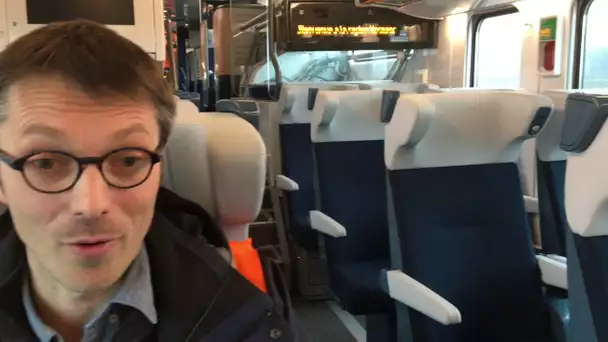 Thomas Coppenolle, responsable de la campagne d&#039;essai des trains Paris-Normandie