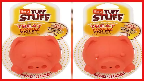 Hartz Tuff Stuff Treat Hogging Piglet Dog Toy Treat Dispenser
