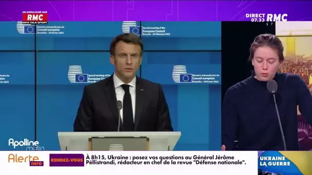 Ukraine : "la guerre est sur notre sol", déclare Emmanuel Macron