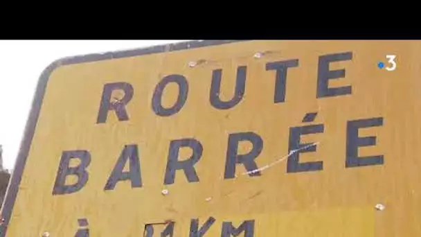 RN 116 toujours bloquée suite à la  tempête Gloria