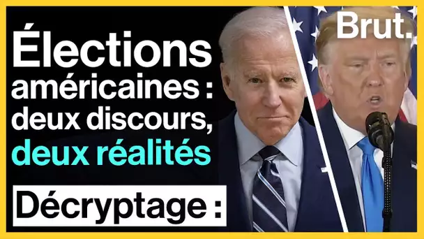 Donald Trump, Joe Biden : deux discours, deux réalités